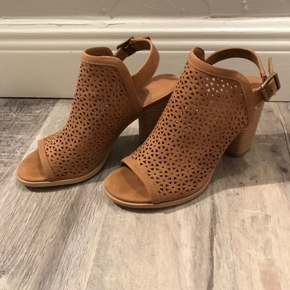 Universal Thread Shoes - Universal Thread Heeled Sling Back Cut Out Boots